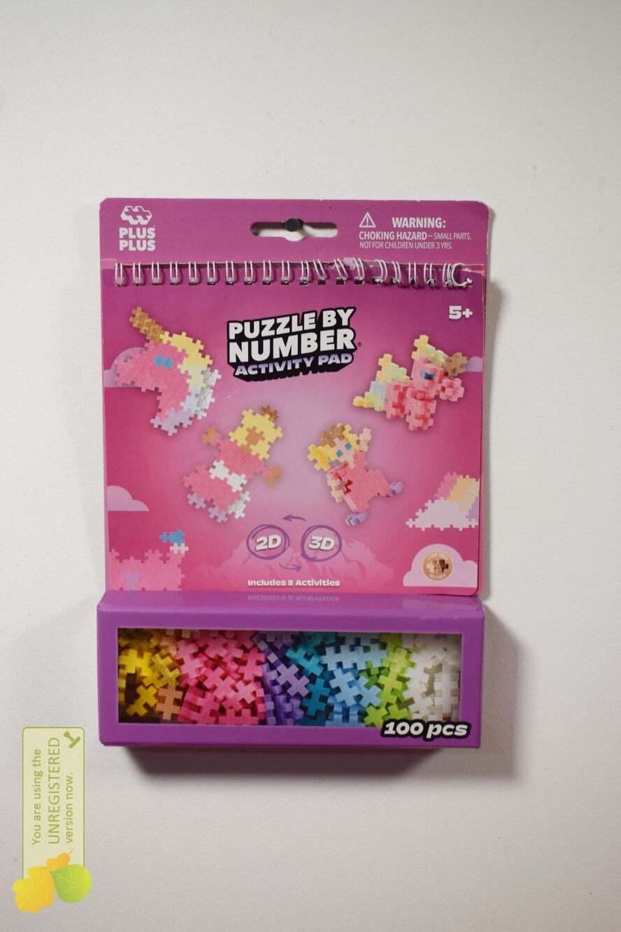 Plus-Plus Puzzle by Number Activity Pad